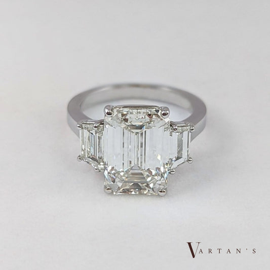 Emerald Cut 3-Stone Ring