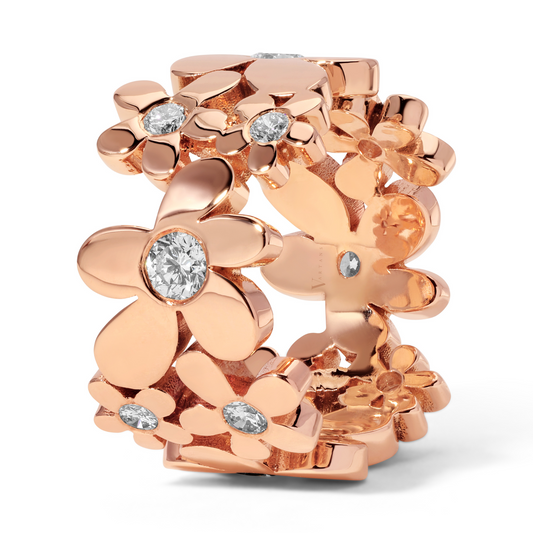 Floral Diamond Band
