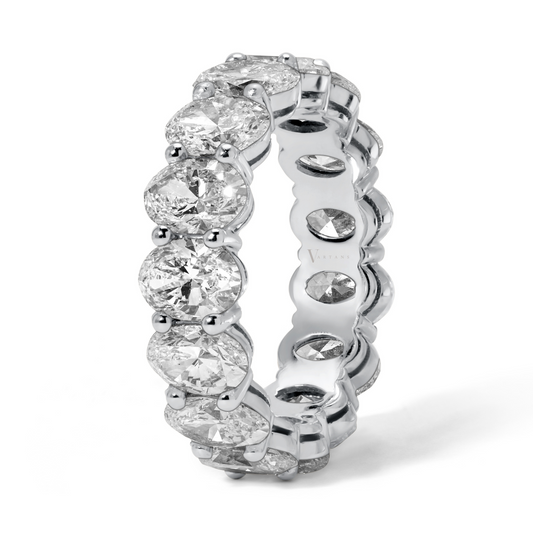Oval Diamond Eternity Band