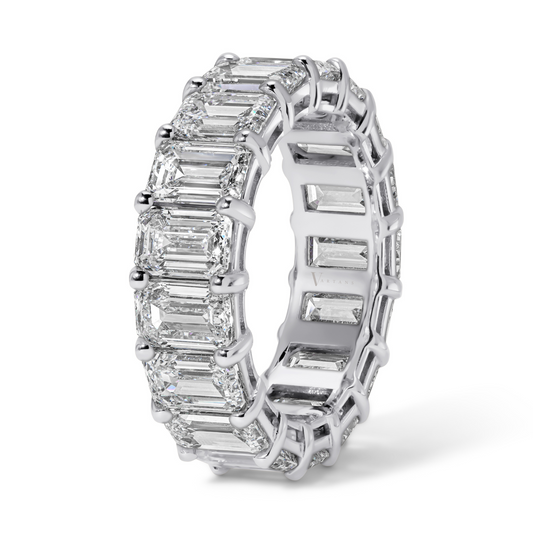 Emerald Cut Diamond Eternity Band
