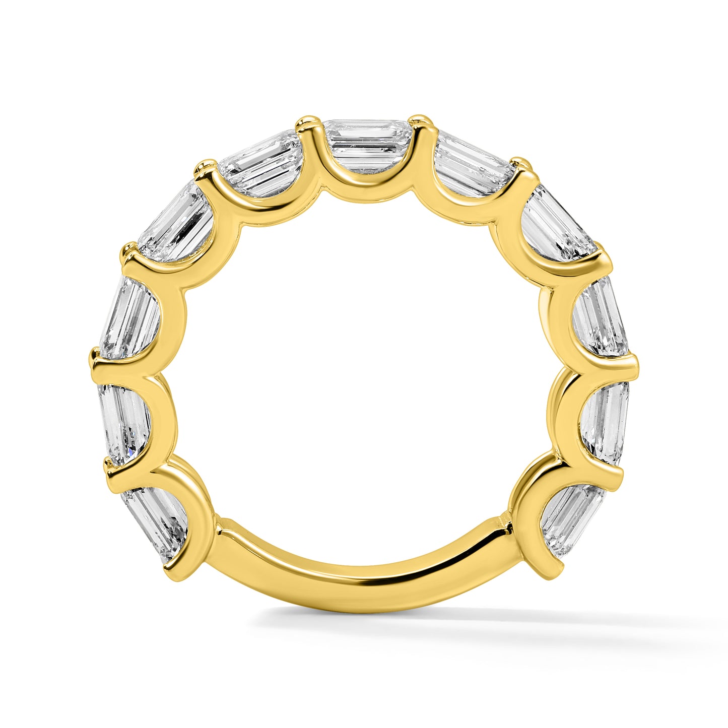 Emerald Cut Diamond Band