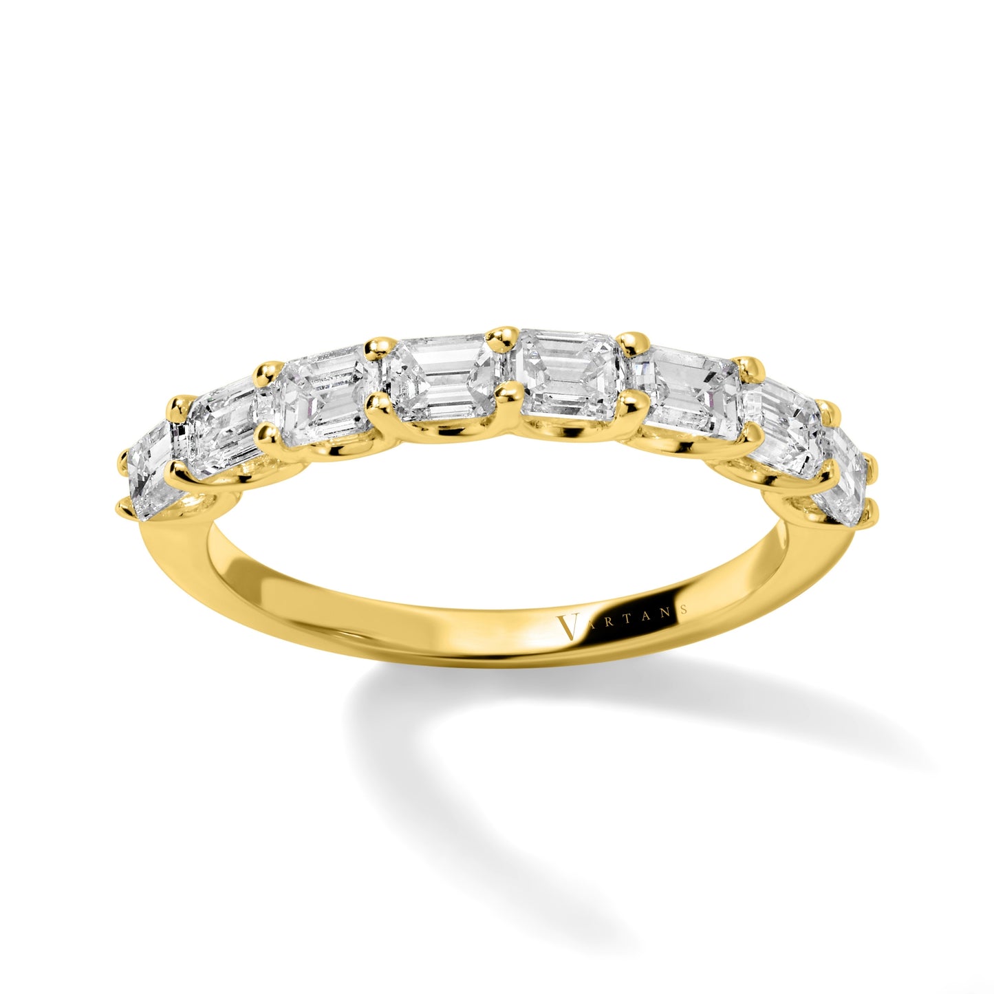 Emerald Cut Diamond Band