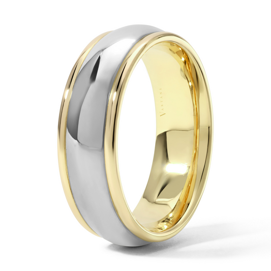 Men's 2-Toned Wedding Band