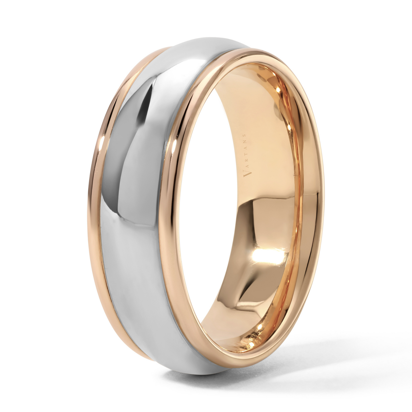 Men's 2-Toned Wedding Band