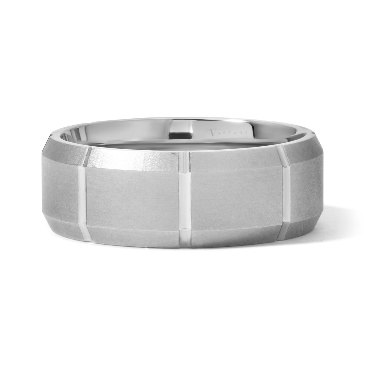Carved Men's Wedding Band