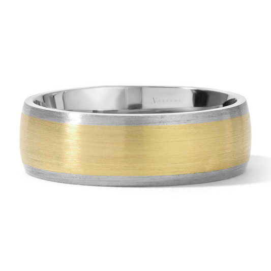 Classic Men's 2-Toned Wedding Band