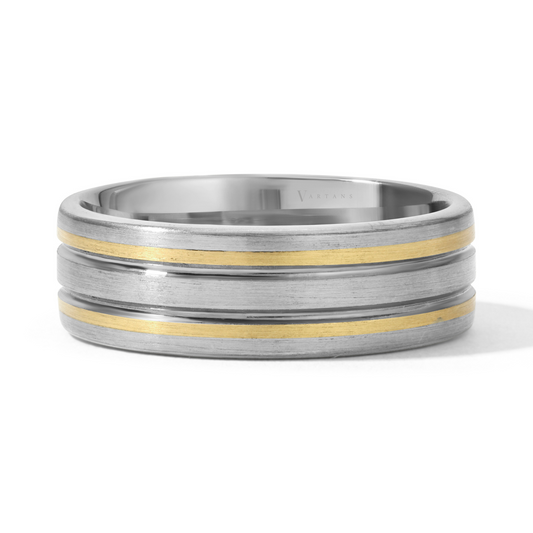 Men's Grooved Wedding Band