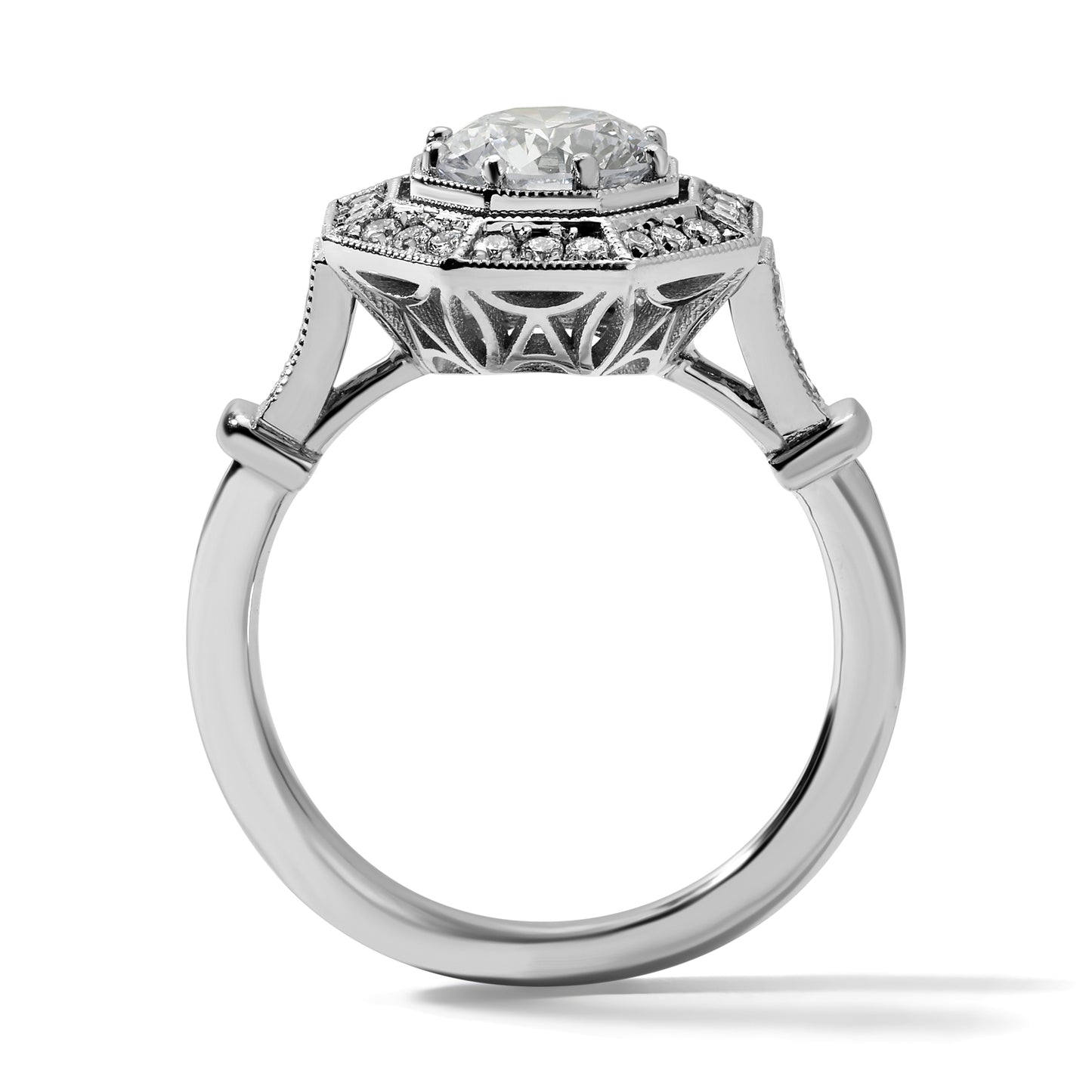 Art Deco Diamond Engagement Ring