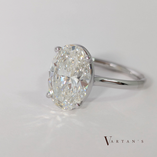 Oval Diamond Engagement Ring