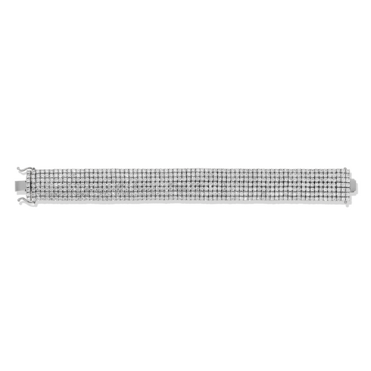 7-Row Diamond Bracelet