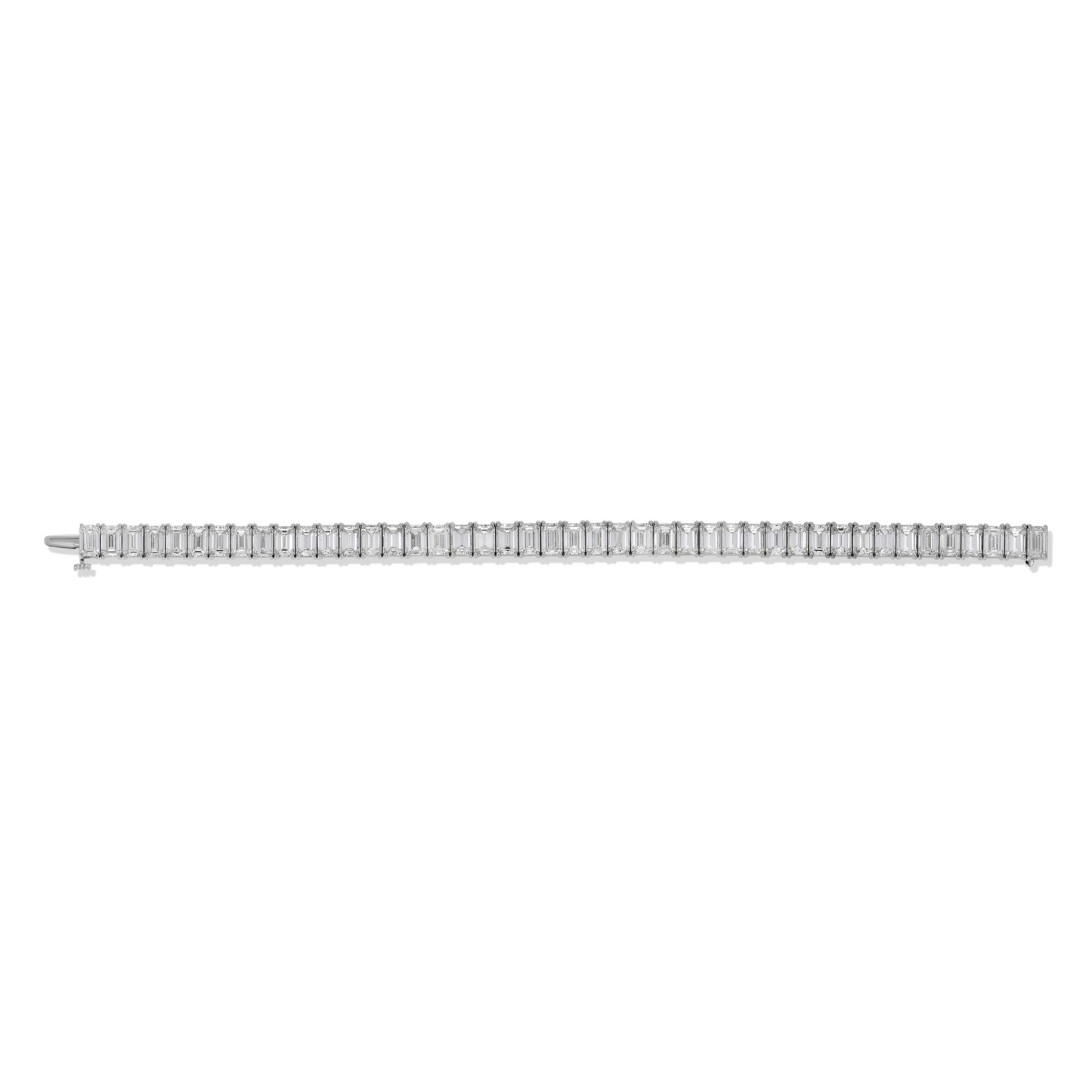 Emerald Cut Diamond Tennis Bracelet