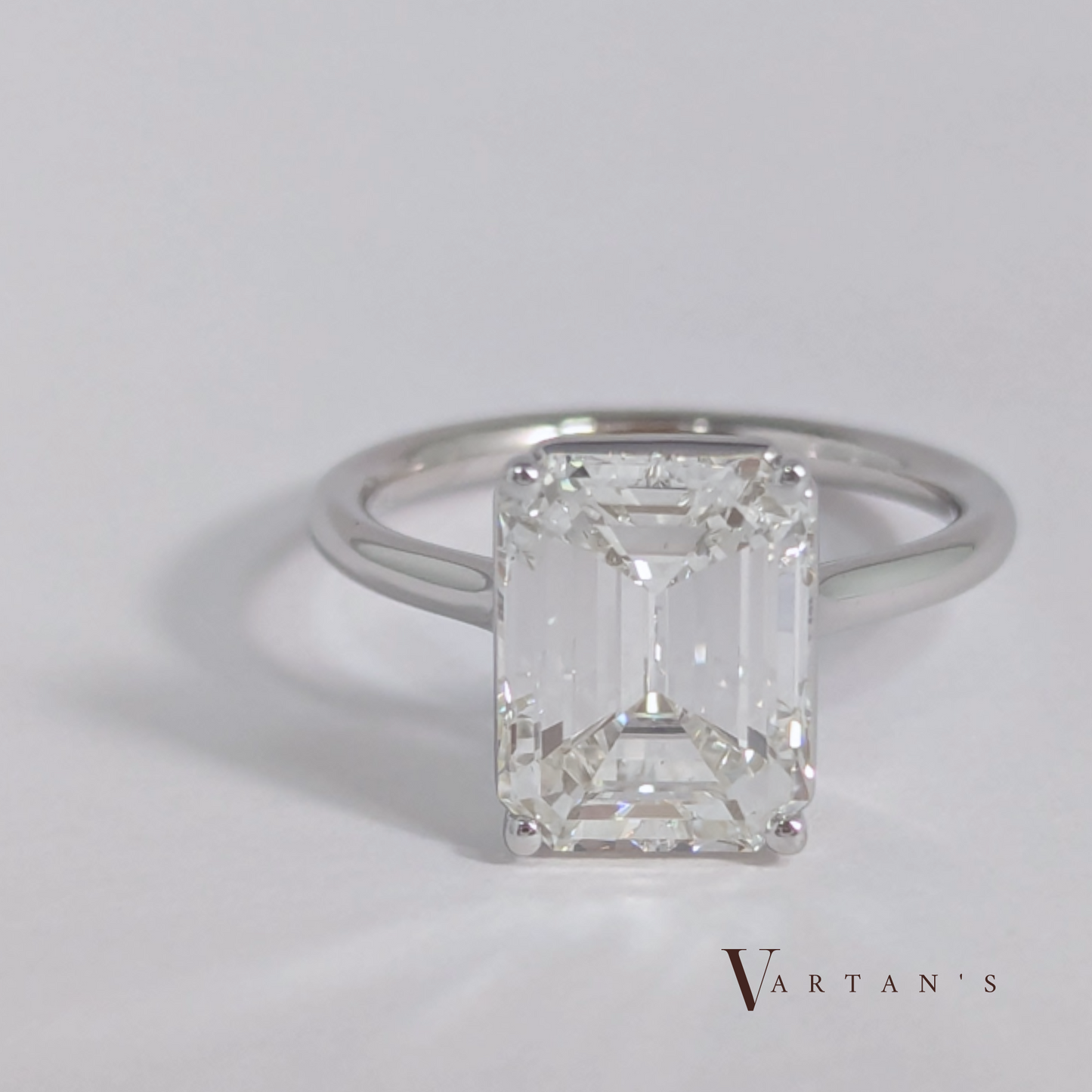 Emerald Cut Diamond Engagement Ring