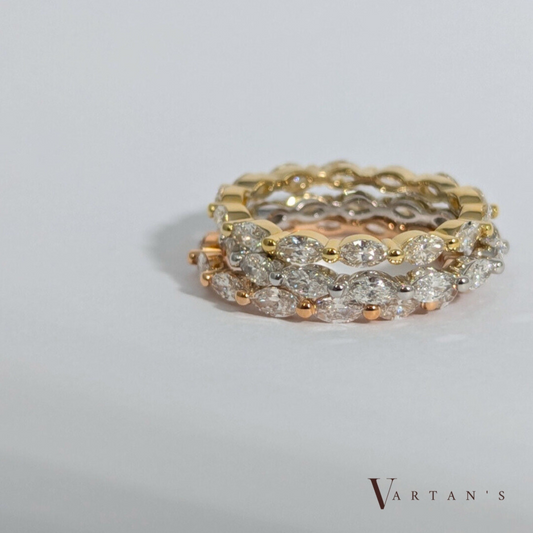 Marquise Diamond Eternity Band
