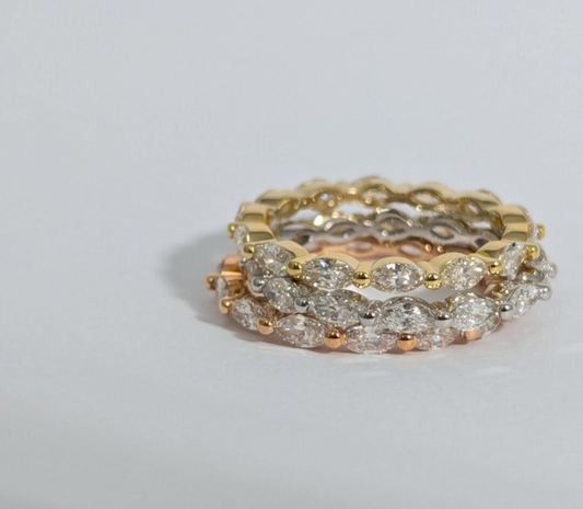 Marquise Diamond Eternity Band