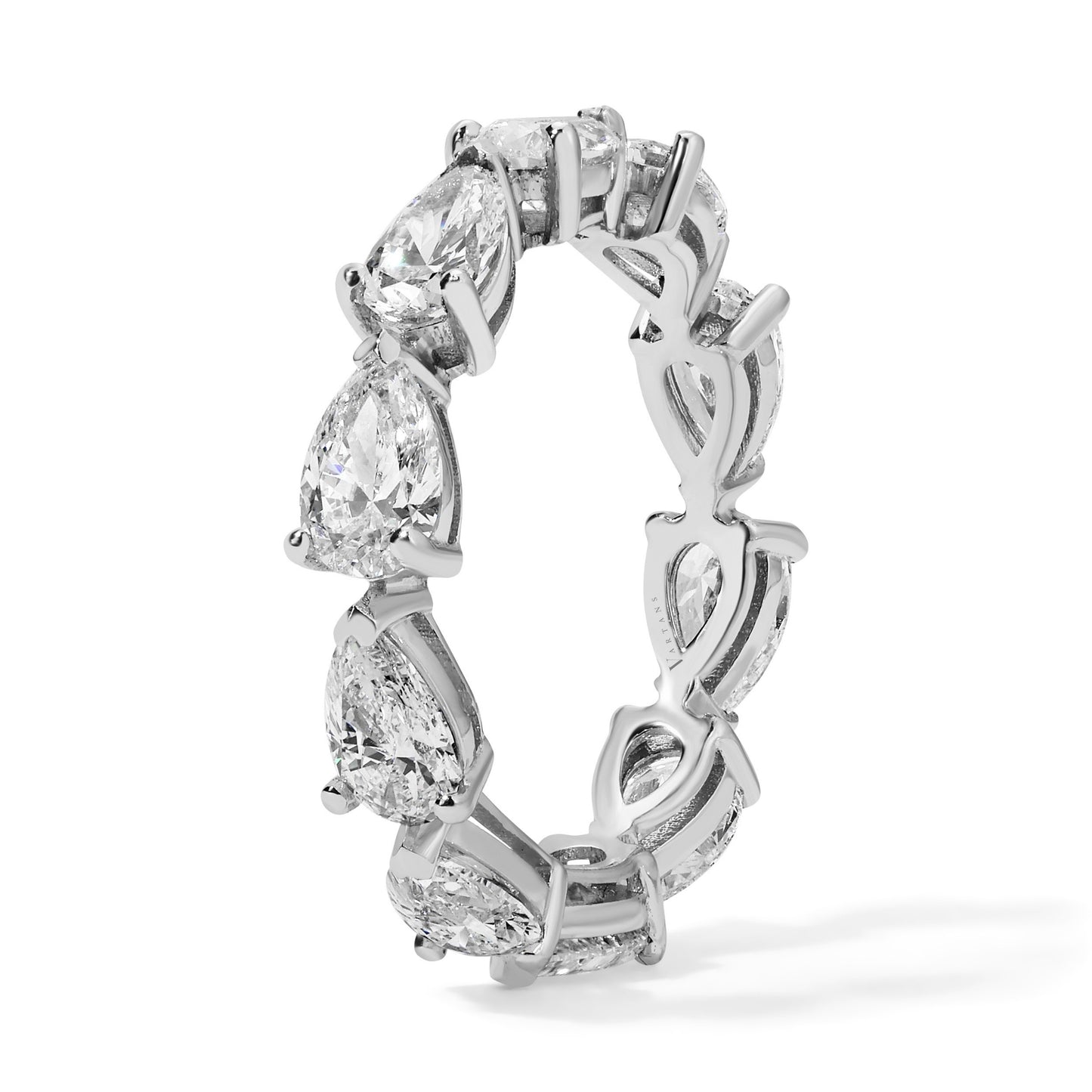 East West Pear Shape Diamond Eternity Band