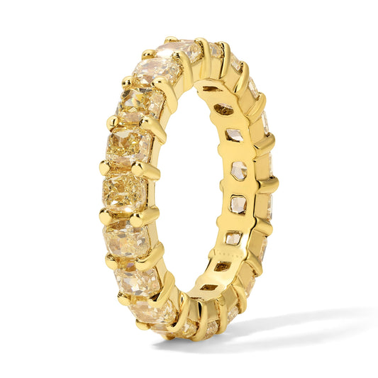 Radiant Yellow Diamond Eternity Band