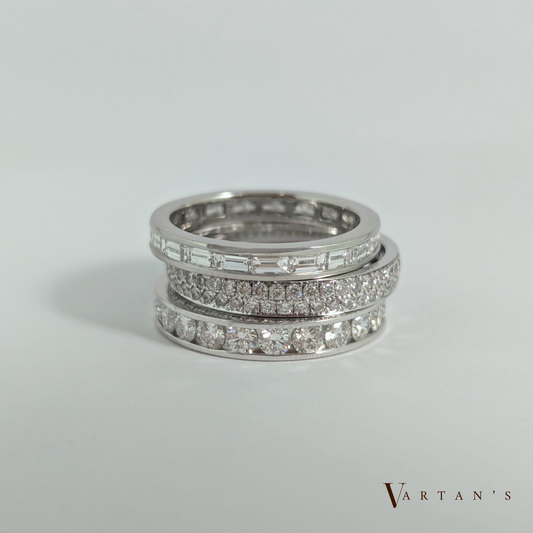 Vintage Baguette Diamond Band