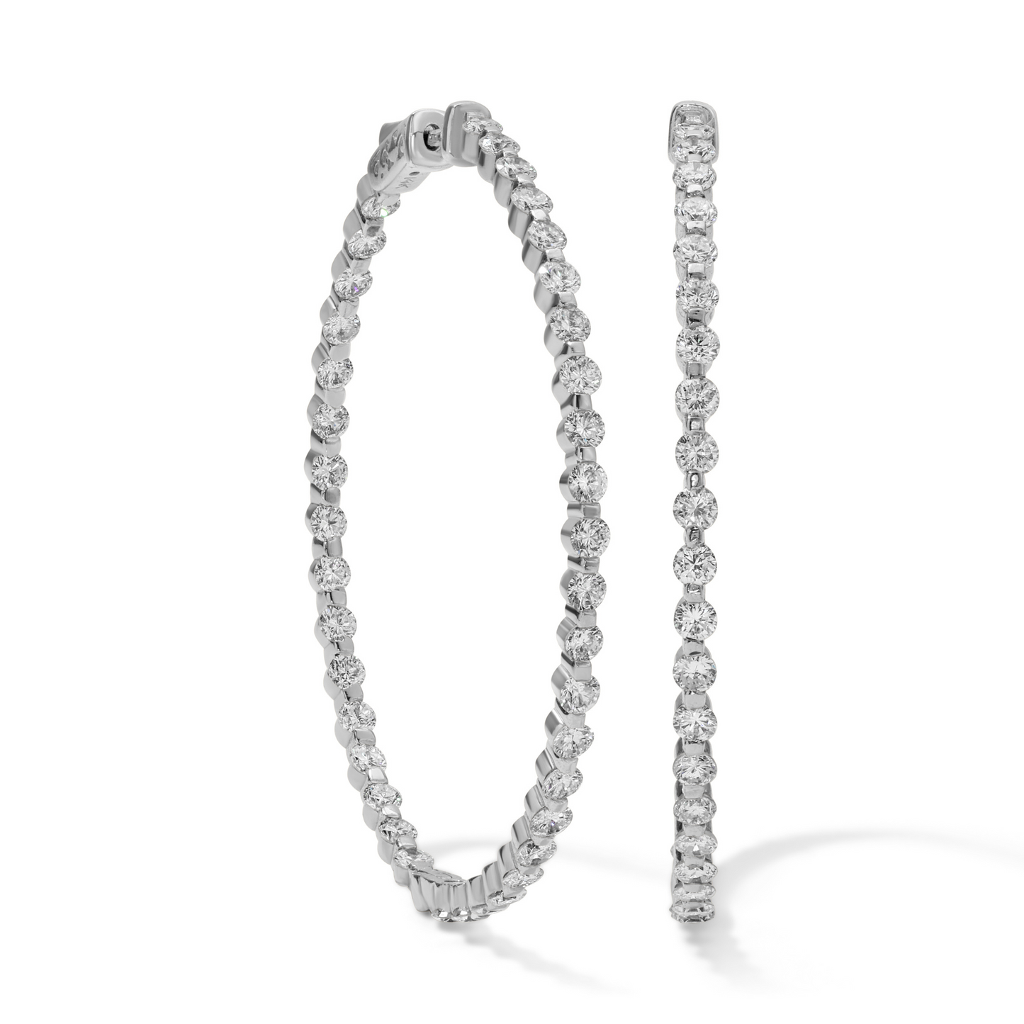 Diamond Hoop Earrings