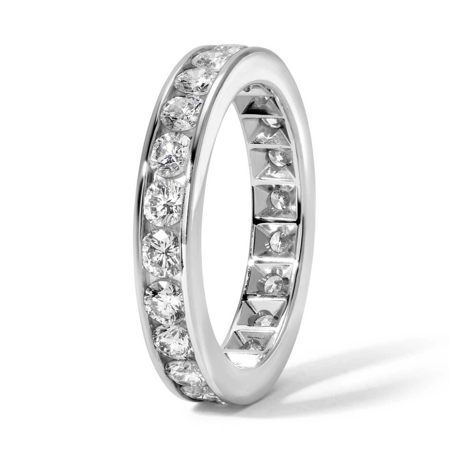 Vintage Round Diamond Eternity Band