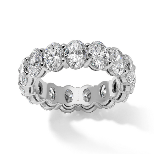 Oval Diamond Eternity Band