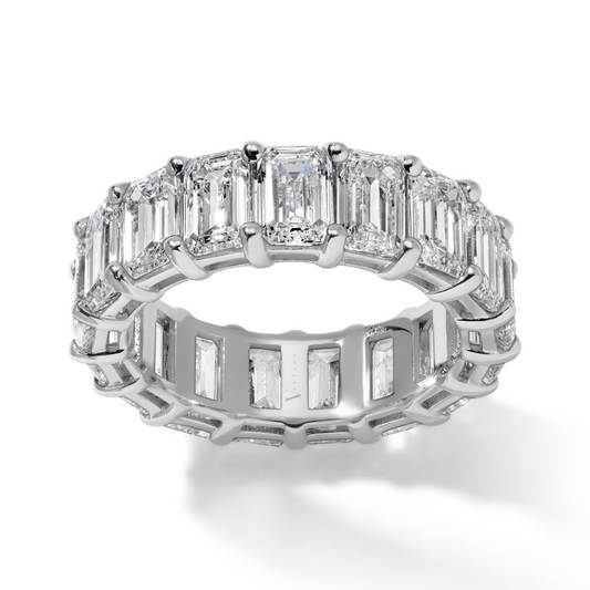 Emerald Cut Diamond Eternity Band