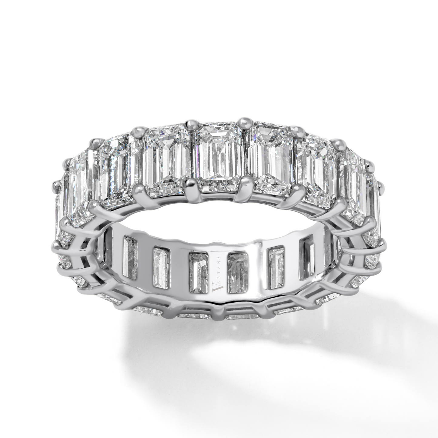 Emerald Cut Diamond Eternity Band