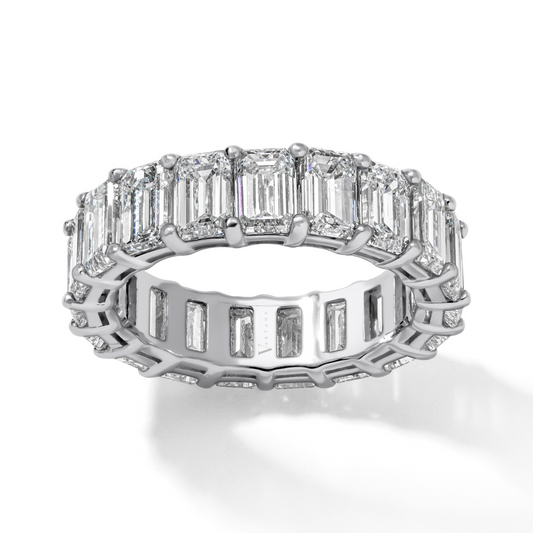 Emerald Cut Diamond Eternity Band