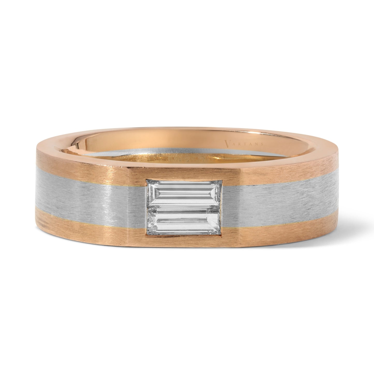 Men's 2-Toned Diamond Wedding Band