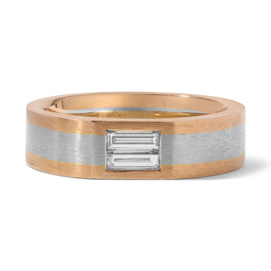 Men's 2-Toned Diamond Wedding Band
