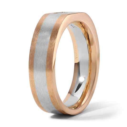 Men's 2-Toned Diamond Wedding Band