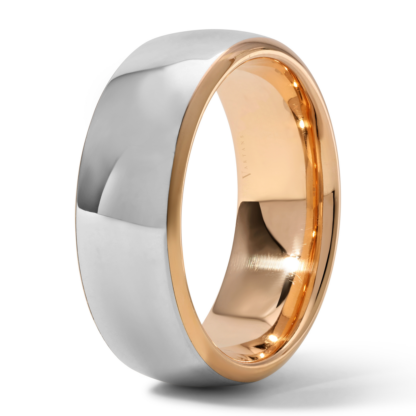 Men's 2-Toned Classic Wedding Band