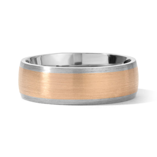 Classic Men's 2-Toned Wedding Band