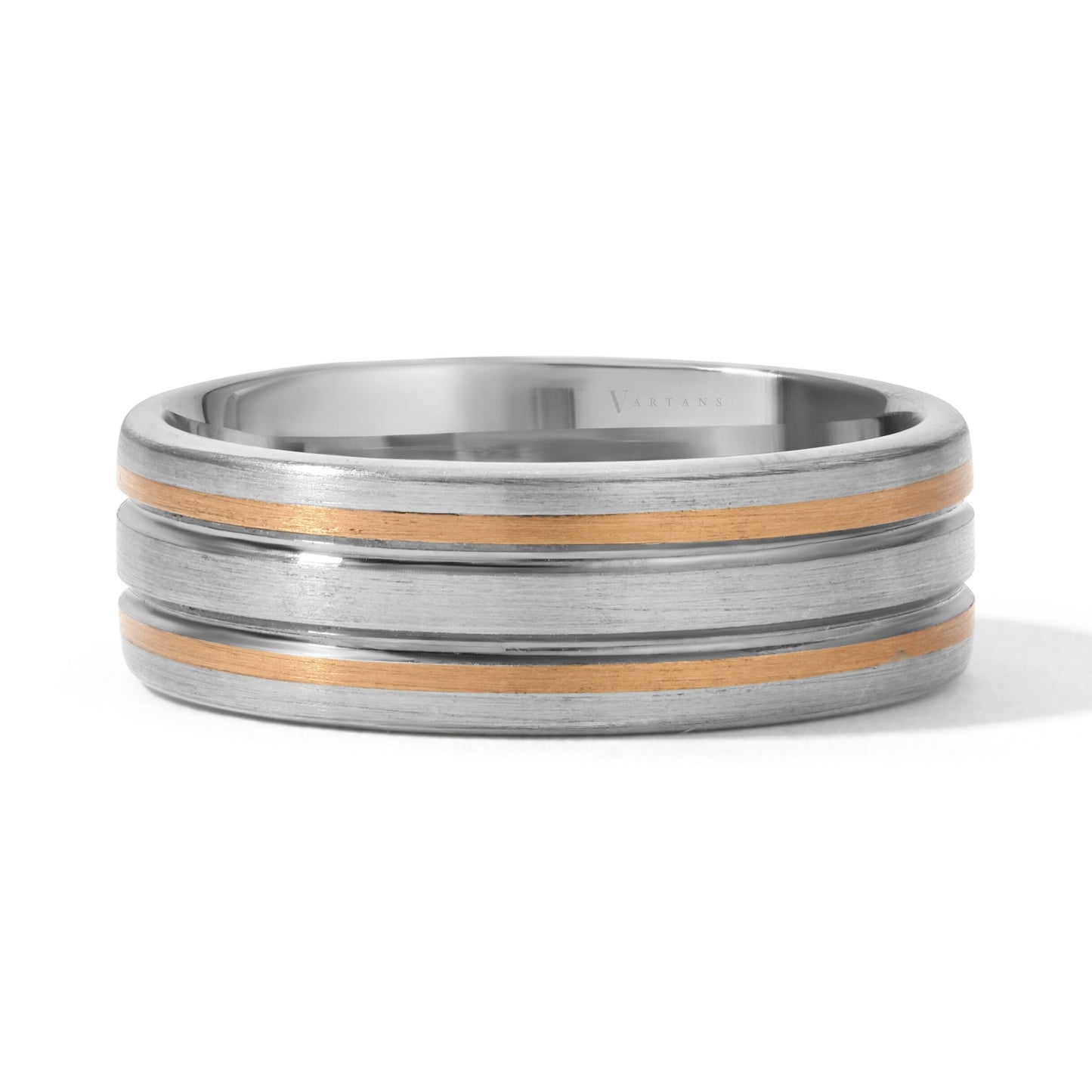 Men's Grooved Wedding Band
