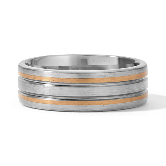 Men's Grooved Wedding Band