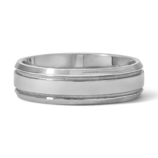 Men's Milgrain Wedding Band