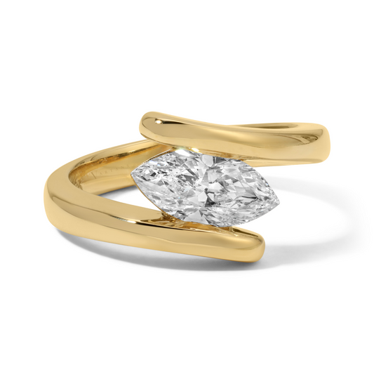 Floating Marquise Diamond Ring