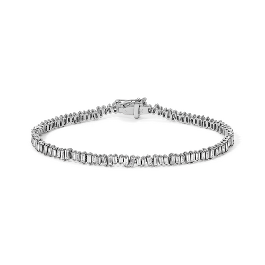 Baguette Diamond Tennis Bracelet