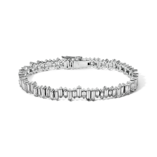 Baguette Diamond Tennis Bracelet