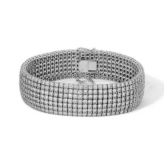 7-Row Diamond Bracelet