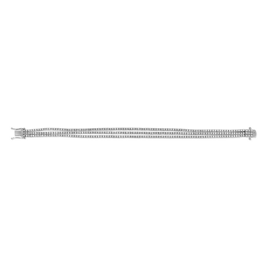 Triple Row Tennis Bracelet
