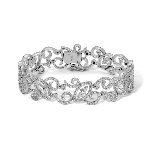 Marquise & Round Diamond Bracelet