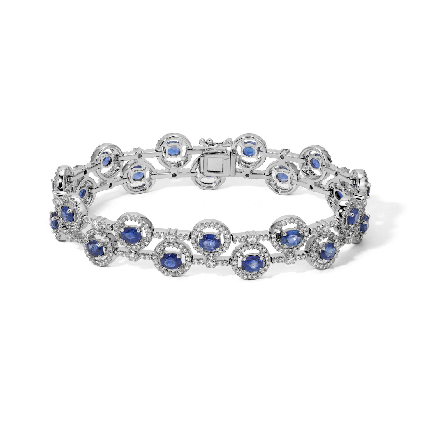Blue Sapphires & Diamond Bracelet